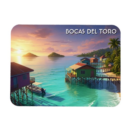 Bocas Del Toro Panama Reise Magnet (Horizontal)