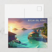 Bocas Del Toro Panama Reise Postkarte (Vorne/Hinten)