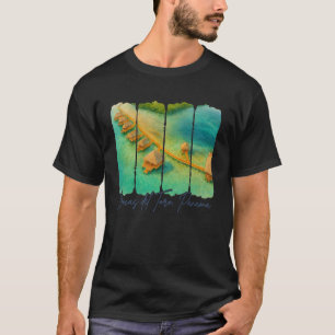 Bocas del Toro Panama Reisende Reise Pinselstrich  T-Shirt