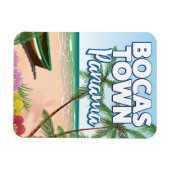 Bocas Town Panama Beach Reiseplakat Magnet (Horizontal)