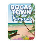 Bocas Town Panama Beach Reiseplakat Magnet (Vertikal)