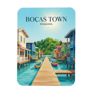 Bocas Town Panama Magnet
