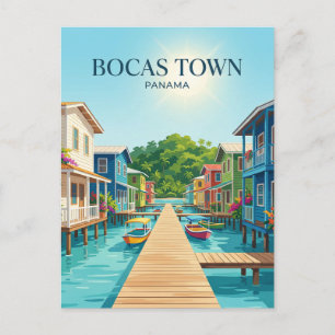 Bocas Town Panama Postkarte