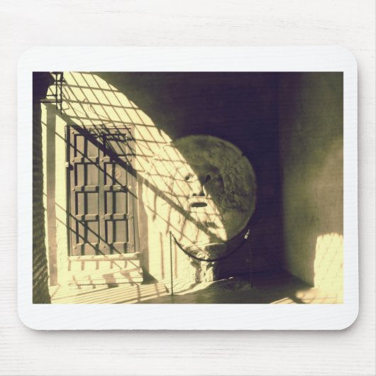 Bocca della Verita (der Mund der Wahrheit) Mousepad (Vorne)