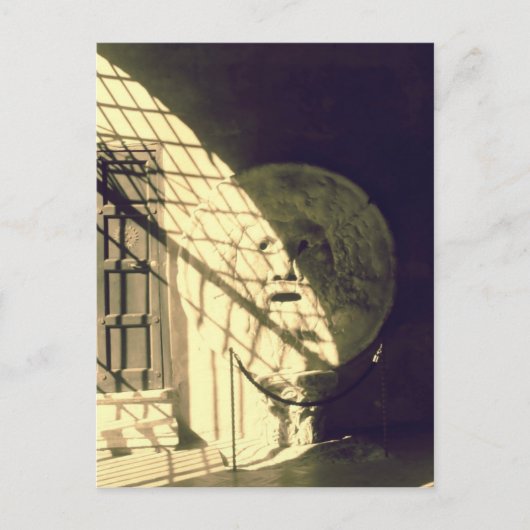 Bocca della Verita (Der Mund der Wahrheit) Postkarte (Vorderseite)