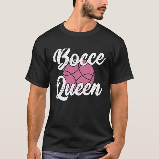 Bocca Playing Experte Bocca Bocca Ball Bocce Quee T-Shirt (Vorderseite)