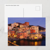 Boccadasse Dorf Postcard Postkarte (Vorne/Hinten)