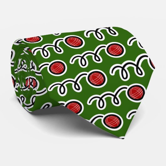 Boccball-Muster Kragengeschenk-Idee Krawatte (Gerollt)
