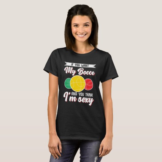 Bocce Ball Bocce Player 1 T-Shirt (Vorne ganz)