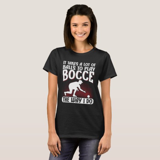Bocce Ball Bocce Player  9 T-Shirt (Vorne ganz)