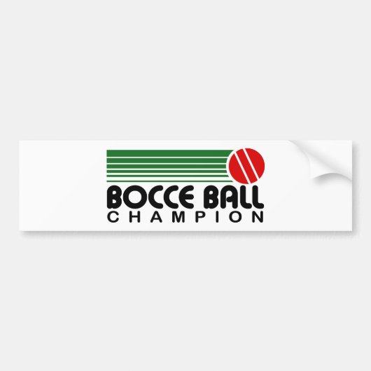 Bocce Ball Champion Autoaufkleber (Vorne)