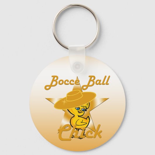 Bocce Ball Chick #10 Schlüsselanhänger (Vorderseite)