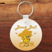 Bocce Ball Chick #10 Schlüsselanhänger (Vorderseite)