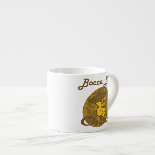 Bocce Ball Chick #6 Espressotasse (Vorderseite Rechts)