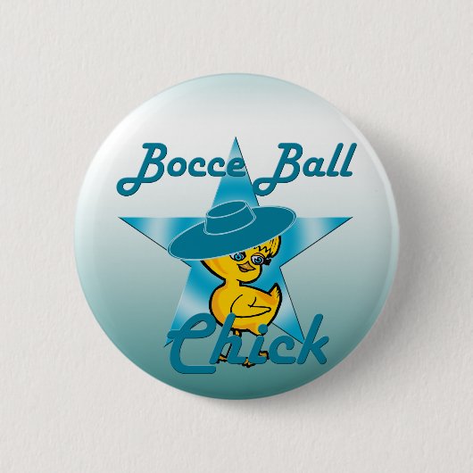 Bocce Ball Chick #7 Button (Vorderseite)