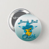 Bocce Ball Chick #7 Button (Vorne & Hinten)