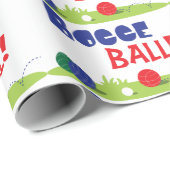 Bocce-Ball Geschenkpapier (Rolleneckpunkt)