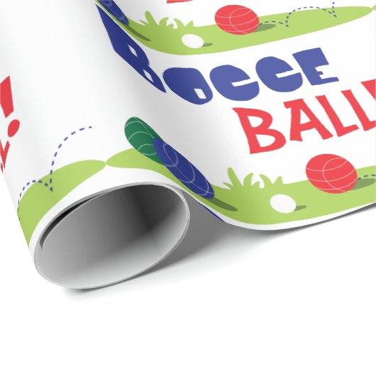 Bocce-Ball Geschenkpapier (Rolleneckpunkt)