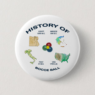 Bocce Ball-Geschichte Button