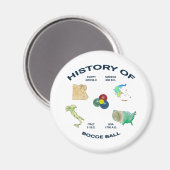 Bocce Ball History Magnet (Vorderseite/Rückseite)
