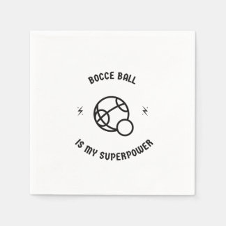 Bocce Ball ist meine Supermacht Serviette
