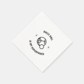 Bocce Ball ist meine Supermacht Serviette (Ecke)