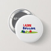 Bocce Ball Lawn Bowling Button (Vorne & Hinten)
