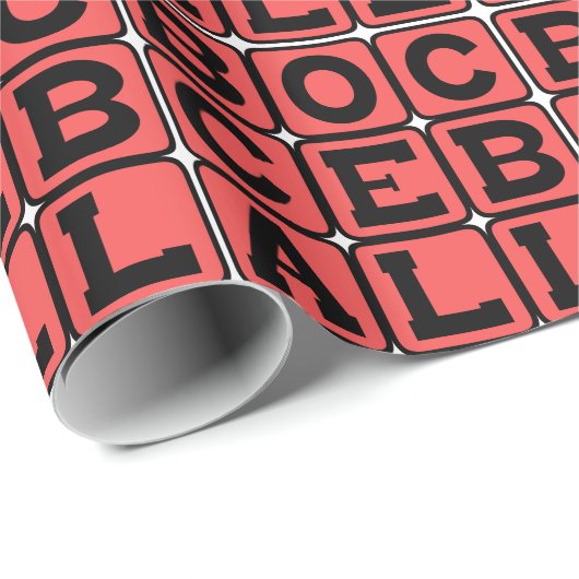 Bocce Ball, Lawn Game Geschenkpapier (Rolleneckpunkt)