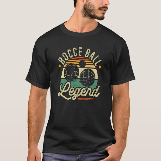 Bocce Ball Legende Boccia Player T-Shirt (Vorderseite)