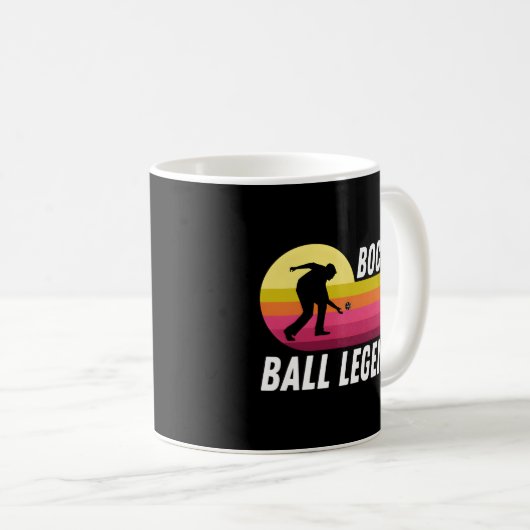Bocce Ball Legende Kaffeetasse (VorderseiteRechts)