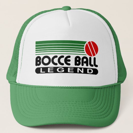 Bocce Ball-Legende Truckerkappe (Vorderseite)