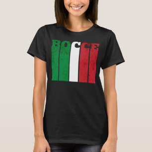 Bocce Ball Player Italia Flag Bocce T-Shirt