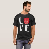 Bocce Ball Player-LIEBE T-Shirt (Vorne ganz)