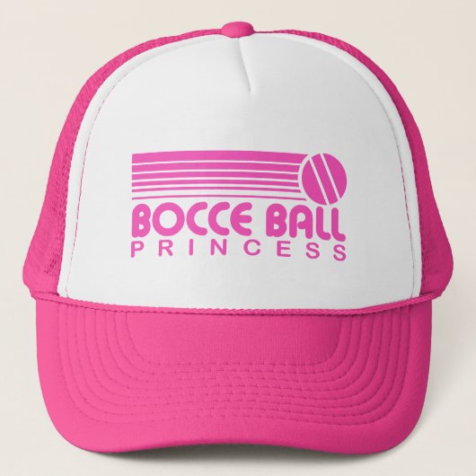 Bocce Ball Princess Truckerkappe (Vorderseite)