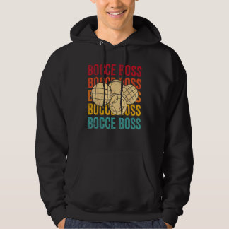Bocce Ball Retro Bocce Boss Hoodie