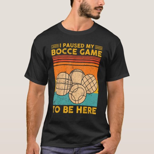 Bocce Ball Retro habe ich mein Bocce-Spiel hier an T-Shirt (Vorderseite)
