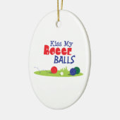 Bocce Ball-Spiel Keramik Ornament (Links)