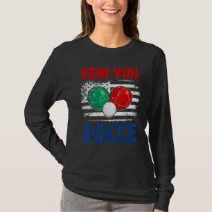 Bocce-Ball-Spieler USA-Flagge Patriotisch 4 T-Shirt