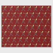 Bocce Ball Stickman Geschenkpapier (Flach)