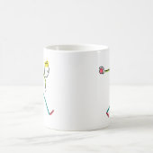 Bocce Ball Stickman Kaffeetasse (Mittel)