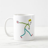 Bocce Ball Stickman Kaffeetasse (Links)