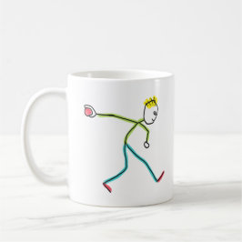 Bocce Ball Stickman Kaffeetasse