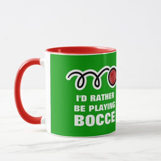Bocce Ball-Tasse mit lustigem Zitat Tasse (Links)