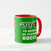 Bocce Ball-Tasse mit lustigem Zitat Tasse (VorderseiteRechts)