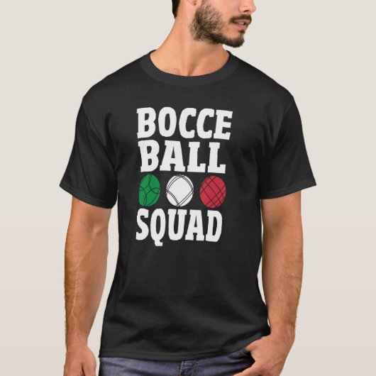 Bocce Ball Team Italienisch Bowilning Bocce Coach  T-Shirt (Vorderseite)