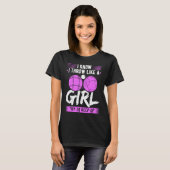 Bocce Ball Throw Like A Girl Boccia Player T-Shirt (Vorne ganz)