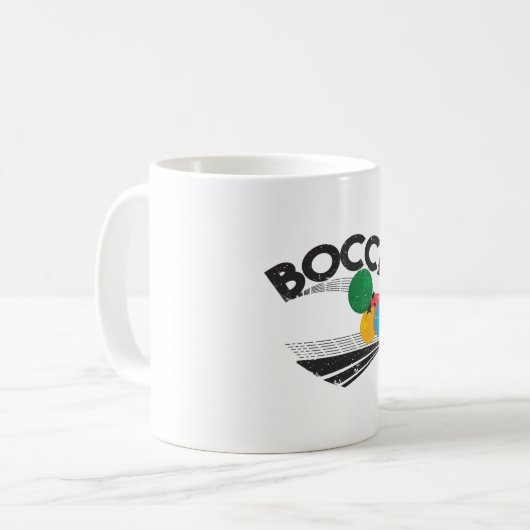 Bocce Balls Game Kaffeetasse (Vorderseite Links)