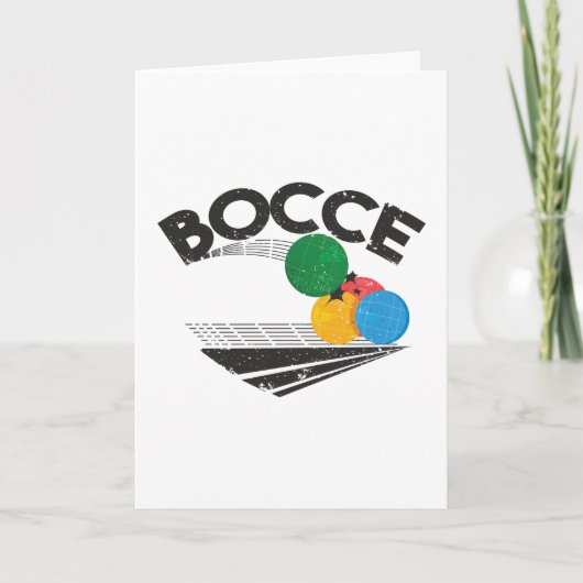Bocce Balls Game Karte (Vorderseite)