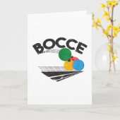 Bocce Balls Game Karte (Gelbe Blume)