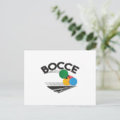 Bocce Balls Game Postkarte (Stehend Vorderseite)